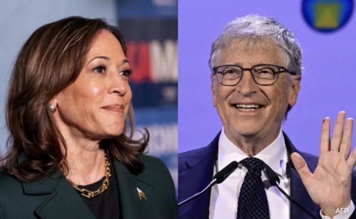 Bill Gates Discreetly Supports Kamla Harris In U.S. Presidential Elections