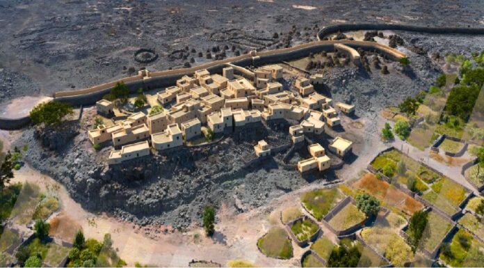 A 3D virtual replica of Bronze Age village of al-Natah, Saudi Arabia.