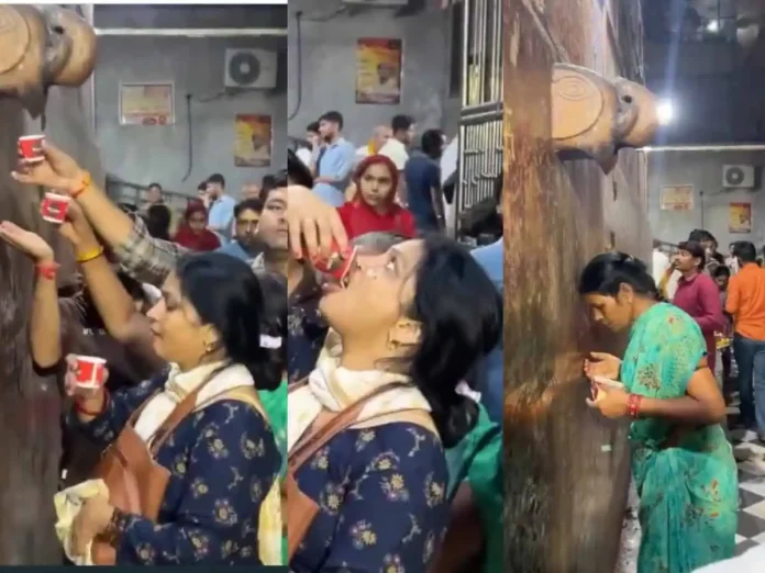 Devotees Mistakenly Drink AC Water Believing It to Be 'Charan Amrit' at Banke Bihari Temple