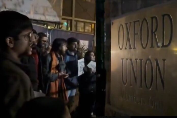 Indian Students Rally At Oxford University Against Kashmir Debate Panellists