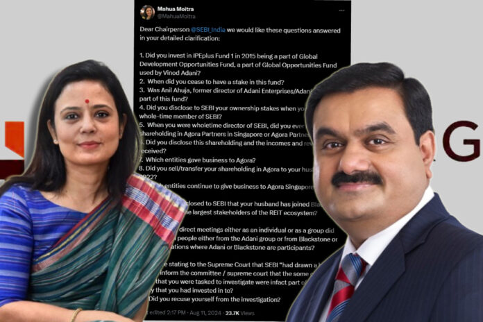 Mahua Moitra's Sharp Dig At Modi Over Adani Scandal Sparks Political Storm