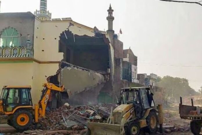 Portion of 180-Year-Old Mosque Demolished in Fatehpur Amid Encroachment Dispute