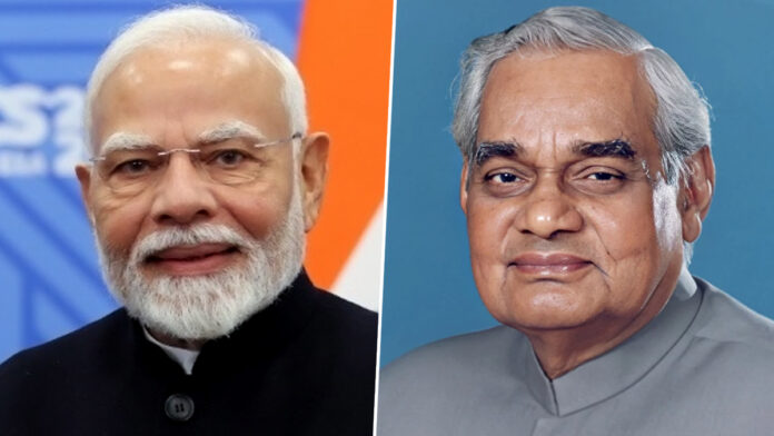 Narendra Modi Reflects On Atal Bihari Vajpayee’s Legacy On His 100th Jayanti