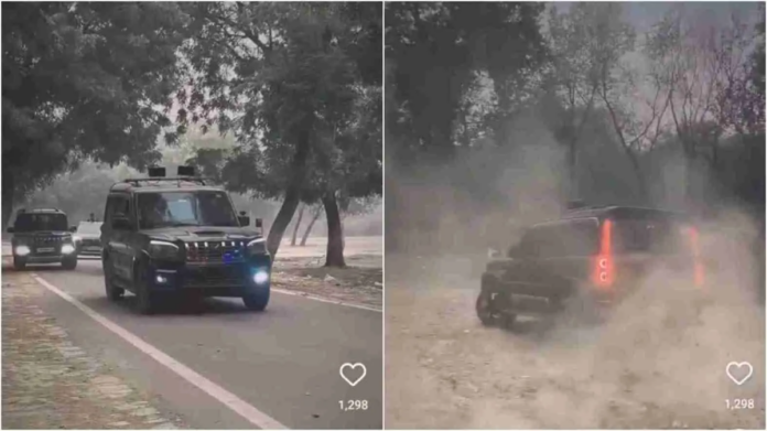 Gangster Stunt With 12 SUVs Near DCP Office Sparks Outrage