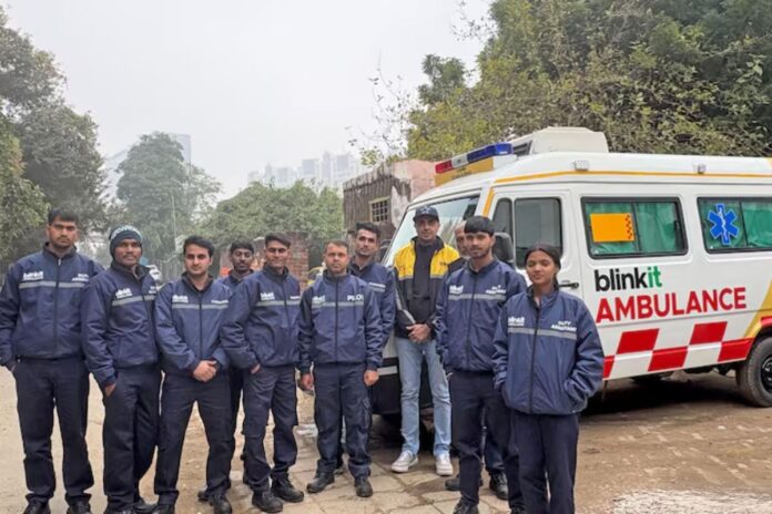 Blinkit Introduces 10-Minute Ambulance Service in Gurugram to Save Lives