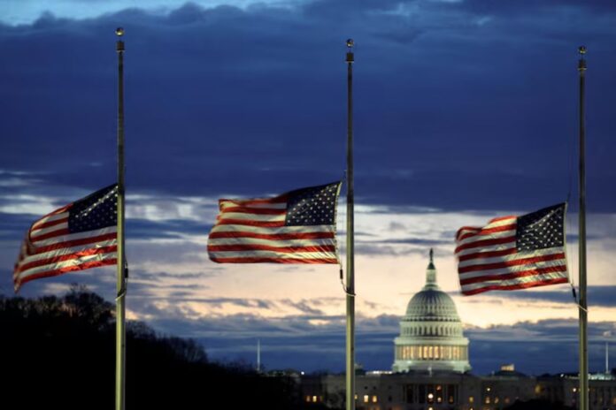 Trump Criticizes US Flags At Half Staff During His Inauguration Day