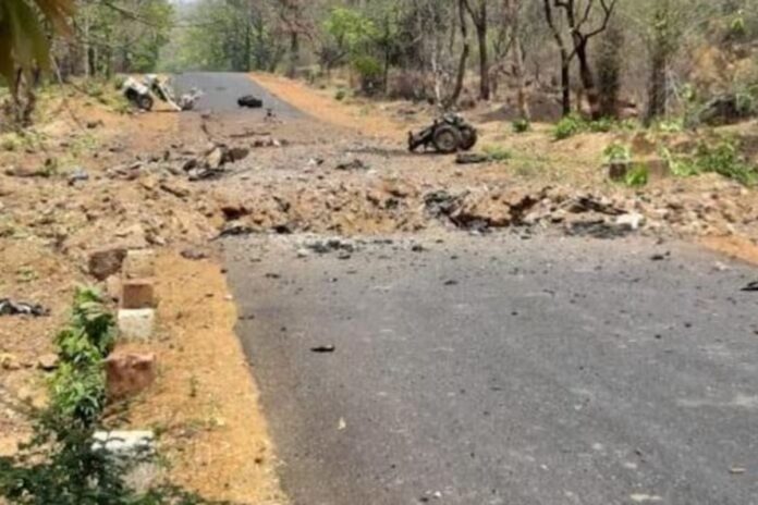 9 Killed In Naxal Attack On Security Personnel's Vehicle In Chhattisgarh